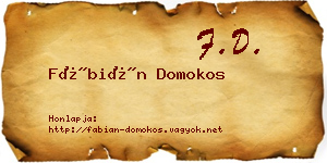 Fábián Domokos névjegykártya